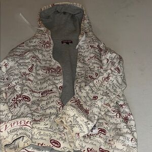 Ecko Unlimited White and Red Hoodie